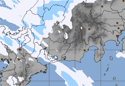 伊吹おろし　雪雲