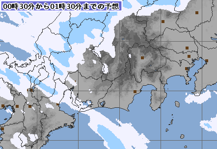 伊吹おろし　雪雲