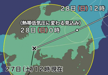 台風６号直撃