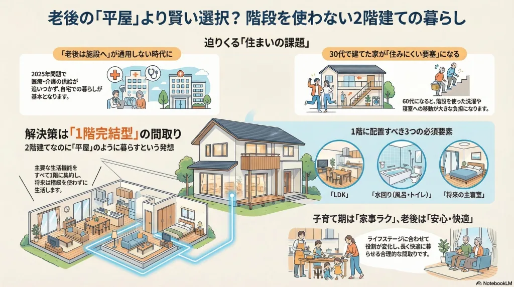 老後の「平屋」より賢い選択？2階建てなのに階段を使わない暮らし